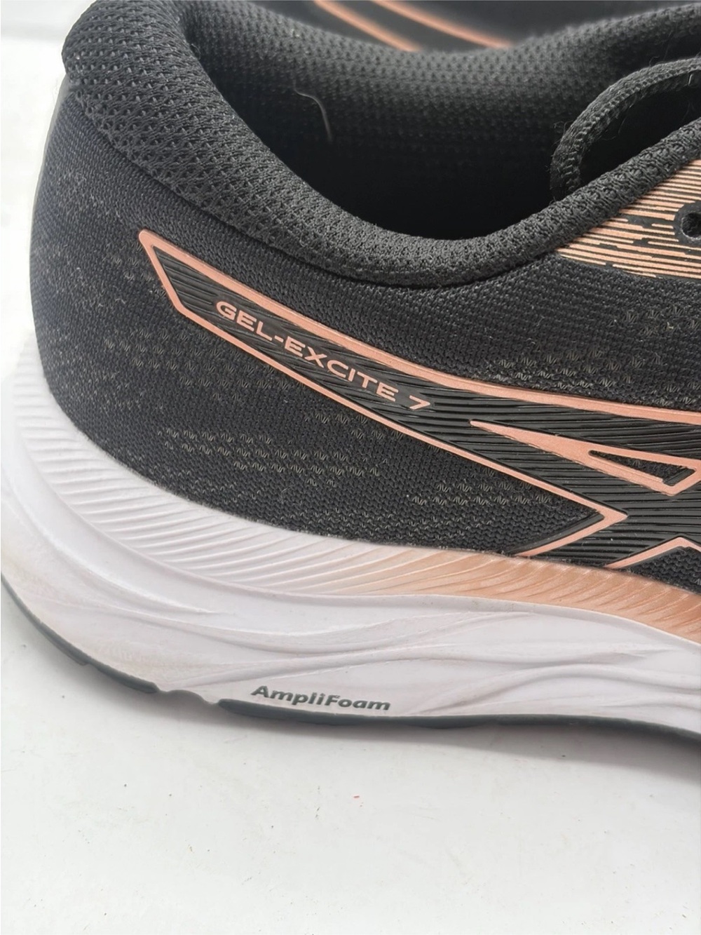ASICS Gel-Excite 7 Womens Running Shoes Black Rose Gold 1012A562 Size 7.5 - Picture 11 of 16